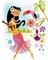 1/4 Sheet ~ Hawaiian Luau Girl Birthday ~ Edible Cake/Cupcake Topper!!!